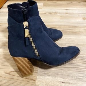 Apt 9 Blue Suede Boots Booties